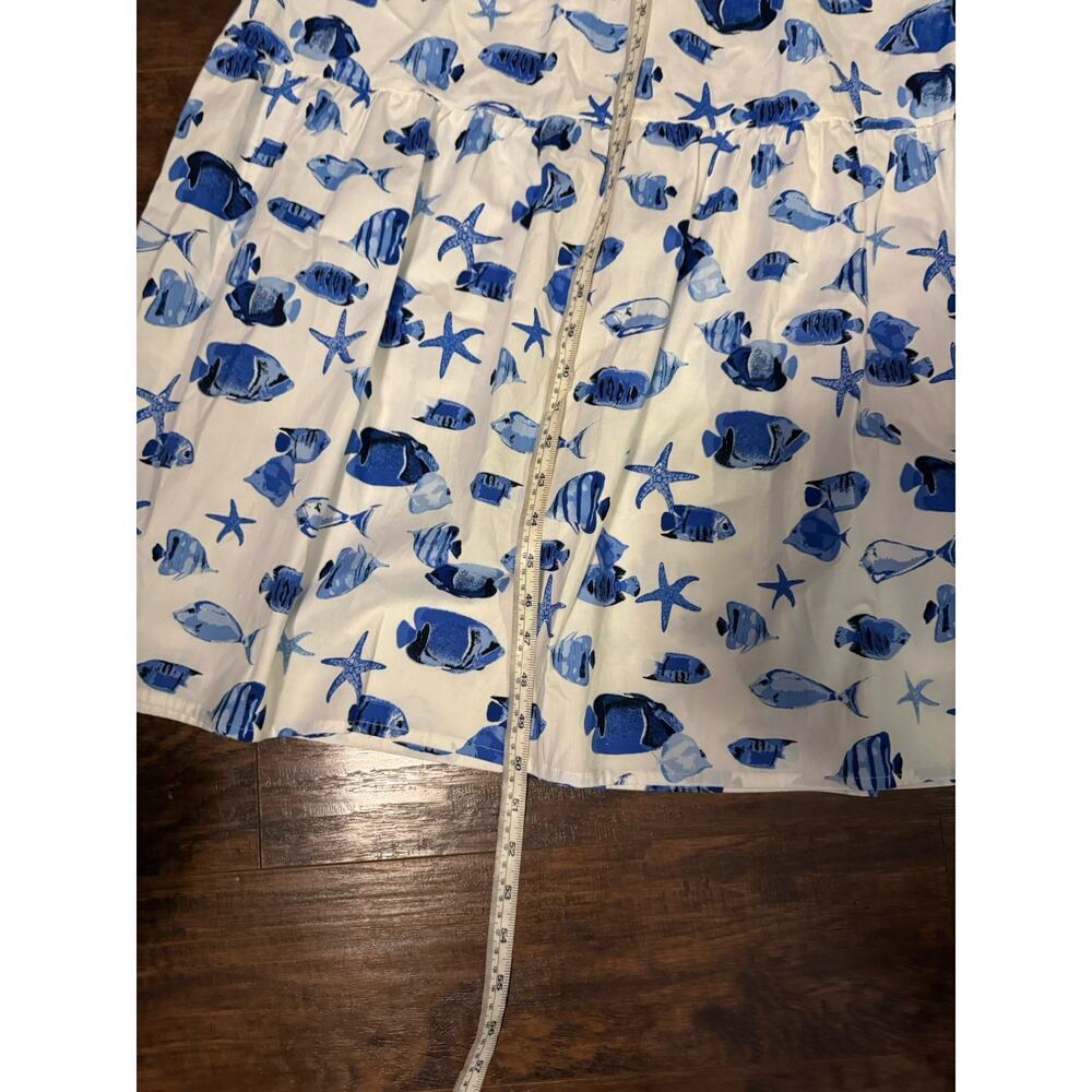 Rachel Zoe Dress Womens Fish Starfish Print Sleeveless Maxi Summer Beach Sz:XS - Picture 8 of 9